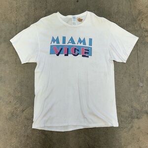 Miami Vice Graphic T-Shirt - White